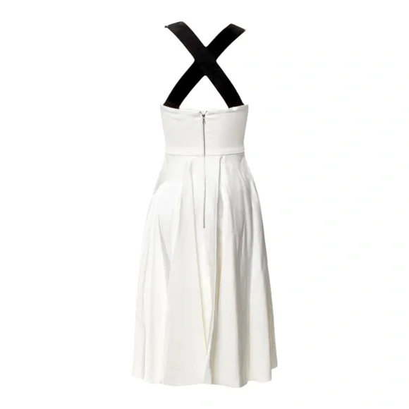 Josh Goot White Dress with Black Straps​